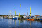 Der Hafen von Łeba an der polnischen Ostseeküste.