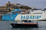 Lotsenboot im Hafen von Ibiza am 09.05.2013.