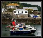 Harbour Office am Hafen von Mevagissey, Cornwall UK