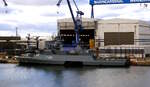 Die 89m lange Korvette (MMSI:211913000) OLDENBURG F266 am 21.11.25 in Rostock.