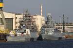 Korvette F 269; Eigner/Betreiber: Bundeswehr (Marine); Datum: 26.08.2026; Aufnahmeort: Elbe/Hafen Hamburg, Deutschland.