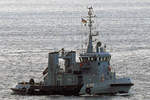 Bundesmarine-Schlepper Y 819 am 11.02.2020 in der Kieler Förde