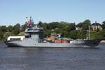 Versorgungsschiff RHEIN (A 513); Eigner/Betreiber: Bundeswehr (Marine); Datum: 08.05.2026; Aufnahmeort: Elbe/Hafen Hamburg, Deutschland.