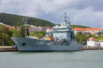 GERMAN WARSHIP A 513 ELBE (IMO -) im Sassnitzer Hafen. - 19.07.2026