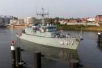 Belgischer Minensucher CROCUS M 917 folgt der Nato-Flotte zum Manöver in die Ostsee... Aufgenommen: 26.9.2011