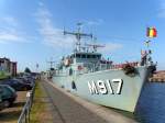 Belgischer Minensucher CROCUS M 917 auf Stippvisite im Natoverband in Lbeck...