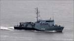 Minenjagdboot M 1068 DATTELN der Deutschen Marine am 20.06.2012 Weser abwrts fahrend.