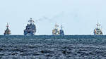 Standing NATO Mine Countermeasures Group 1, abgekürzt SNMCMG 1.Ostsee vor Lübeck-Travemünde, 09.08.2023.