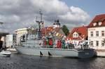   Jamno   - 634 - aus Polen - MSR-Boot. Am 23.07.2016 im Stadthafen Ueckermünde.