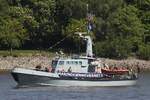 Patrouillenboot MHV 814  / BUDSTIKKEN; Eigner/Betreiber: Marine D�nemark; Datum: 08.05.2026; Aufnahmeort: Elbe/Hafen Hamburg, Deutschland; Das Bild entstand anl�sslich der Einlaufparade zum 837.