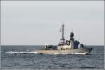Das Schnellboot P 6122 PUMA ist ca. 57 m lang und gehrt zur Gepard-Klasse. Aufnahmedatum: 14.06.2007