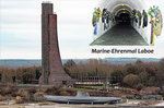 U 995 vor dem Marine-Ehrenmal in Laboe.