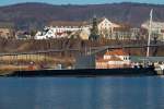 Britisches Museums-U-Boot (H.M.S. Otus) im Hafen von Sassnitz. - 22.01.2016