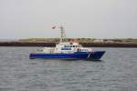 Hamburger Polizeiboot BRGERMEISTER BRAUER im Hafen von Helgoland am 29.07.2009!