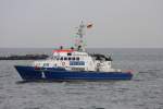 Hamburger Polizeiboot BRGERMEISTER BRAUER im Hafen von Helgoland am 29.07.2009!