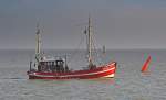 Fischkutter  Sperber  NOR 203 am 13.10.2010 auf der Nordsee vor der Insel Norderney 