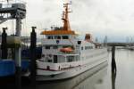 Die Rckfahrt habe ich dann alleine an Bord der Langeoog III angetreten. Hier ist sie nach Dienstschluss am Anleger in Bensersiel zu sehen. Aufgenommen am 02.07.2007