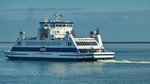 M/S SCHLESWIG HOLSTEIN. Baujahr 2011 durch die Neptun Gruppe - ein Unternehmen der Meyer Neptun Gruppe, zu der auch die für ihre Kreuzfahrtschiffsneubauten weltweit bekannte Papenburger Meyer Werft gehört. Eine dritte Doppelendfähre (Name noch nicht bekannt) wird im Frühjahr 2018 den Fährpark der W.D.R. (Wyker Dampfschiffs-Reederei) verstärken. Diese dritte Fähre wird die gleichen Abmessungen wie die  Schleswig Holstein  haben (L=75,88m und B=16,40m). Das Fahrzeugdeck wird aber etwas anders geschnitten. Der Neubau erhält dann vier Spuren für Lkw. Abfahrten frühmorgens von Dagebüll zu den Inseln können dann besser koordiniert werden. Für Pkw stehen 350 Spurmeter und für Lkw 280 Spurmeter zur Verfügung. Das ist ein Zuwachs von 50% bzw. 80% gegenüber der dann in den  Ruhestand  bei der W.D.R. tretenden M/S RUNGHOLT. Foto:Sommer 2014