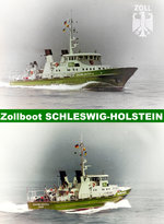 Zollboot SCHLESWIG-HOLSTEIN in der Nordsee.
