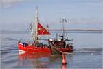 Die 1956 gebaute ACC 5 ANITA am 04.04.2007 bei spiegelglatter See im Wattenmeer. Im Hintergrund ist Norderney zu sehen. Ab Ende 2008 fuhr sie als FED 8 ANITA bis sie 2012 stillgelegt wurde.