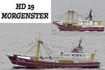 Fischereifahrzeug HD 29 MORGENSTER am 10.02.2022 in der Nordsee