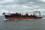 Baggerschiff  DC OSTEND  in Emden 30.9.2023