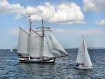 Topsegelschoner  Banjaard  am 07.08.09 auf der Hanse-Sail in Rostock-Warnemnde gesehen.