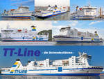  Die Schwedenfähren  der TT-Line: ROBIN HOOD, NILS DACKE, TOM SAWYER, HUCKLEBERRY FINN, NILS HOLGERSSON und PETER PAN.
