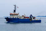 Offshore Unterstützungsschiff HBC ACHIEVER (IMO 9647978) vor Sassnitz.