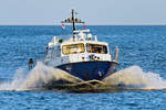 Motorboot GRACE KELLY am 19.01.2020 in der Ostsee vor Lübeck-Travemünde