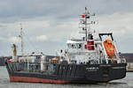 ANNIKA (IMO: 9628489) am 01.03.2020 unweit Lübeck-Travemünde in Richtung Ostsee steuernd