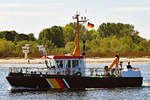 Schifffahrtspolizeiboot OSTE des Wasser- und Schifffahrtsamtes Cuxhaven am 20.05.2020 in der Ostsee vor Lübeck-Travemünde