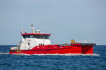 CWIND NAVIGATOR (IMO 9679737) auf der Fahrt zum Anleger im Sassnitzer Hafen.