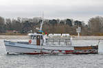 SEEBÄR (Länge / Breite:	18m / 5 m) am 20.03.2021 in der Ostsee in Höhe Lübeck-Travemünde / Priwall. 