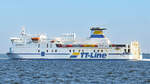 TT-Line-Fährschiff HUCKLEBERRY FINN (IMO 8618358) am 09.09.2021 in der Ostsee