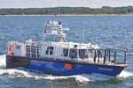 Polizeiboot WAGRIEN am 10.08.2022 in der Ostsee vor Lübeck-Travemünde