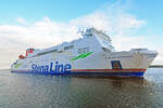 STENA NORDICA (IMO 9215505) am 11.10.2022 in der Ostsee vor Lübeck-Travemünde