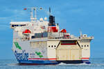 STENA VINGA (IMO 9323699) am 06.11.2022 in der Ostsee vor Lübeck-Travemünde