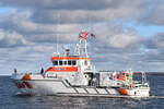 FELIX SAND von der DGzRS am 04.02.2023 in der Ostsee vor Lübeck-Travemünde