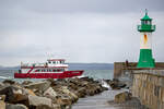 MS ALEXANDER (IMO 9432878) vor der Sassnitzer Ostmole. - 25.02.2023