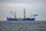 FAIRPLAYER (IMO 9371579) am frühen Abend vor Sassnitz.