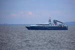 Hotelschiff DP GEZINA (IMO 9295103) vor Sassnitz.