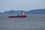 SAR LOKE (IMO 9166613) ankert zwischen Sassnitz und Sellin.