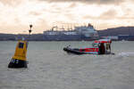 SAR Tochterboot NOTARIUS (Mutterschiff HARRO KOEBKE: IMO 9606625) mit Mukraner Hafen im Hintergrund. - 18.10.2026


