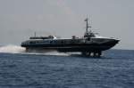 Das Tragfluegelboot M/S  Alieolo  bei der Fahrt von Amalfi nach Positano; 02.09.2007