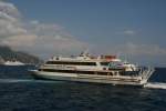 M/S  Ischia Jet  beim Einlaufen in Amalfi; 02.09.2007