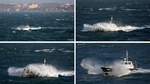 Der Lotse kommt - auch bei diesen Bedingungen. Das Lotsenboot AL-GHARB kmpft sich durch die vom Sturm aufgewhlte See vor Praia da Rocha an der Algarve. Dem Einsatz der Lotsen und der Lotsenbootbesatzungen ist es zu verdanken, das Schiffe sicher den Hafen anlaufen knnen. 
20.04.2017