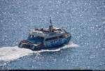 Motorschiff  Neptune  der Dofi Jet Boats S.L. unterwegs auf dem Mittelmeer (Costa Brava) bei Tossa de Mar (E).
[17.9.2018 | 15:13 Uhr]