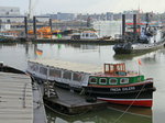 Die  Frieda Ehlers  ist jetzt in Fahrt für den Verein Hafenkultur,  und lag am 22.