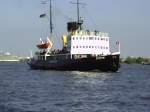 Der Dampfeisbrecher  Stettin  Baujahr 1933 ist das weltweit grte, noch Kohlegefeuerten, Seegehendem Dampfschiff auf Elbe, Nord und Ostsee. Der Liegeplatz ist im Museumshafen velgnne (Hamburg-Altona)